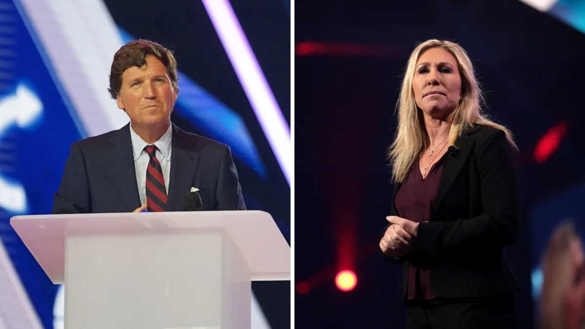 Tucker Carlson and Marjorie Taylor Greene Are Back at the Center of Another Trump AI Controversy Tucker Carlson and Marjorie Taylor Greene Are Back at the Center of Another Trump AI Controversy