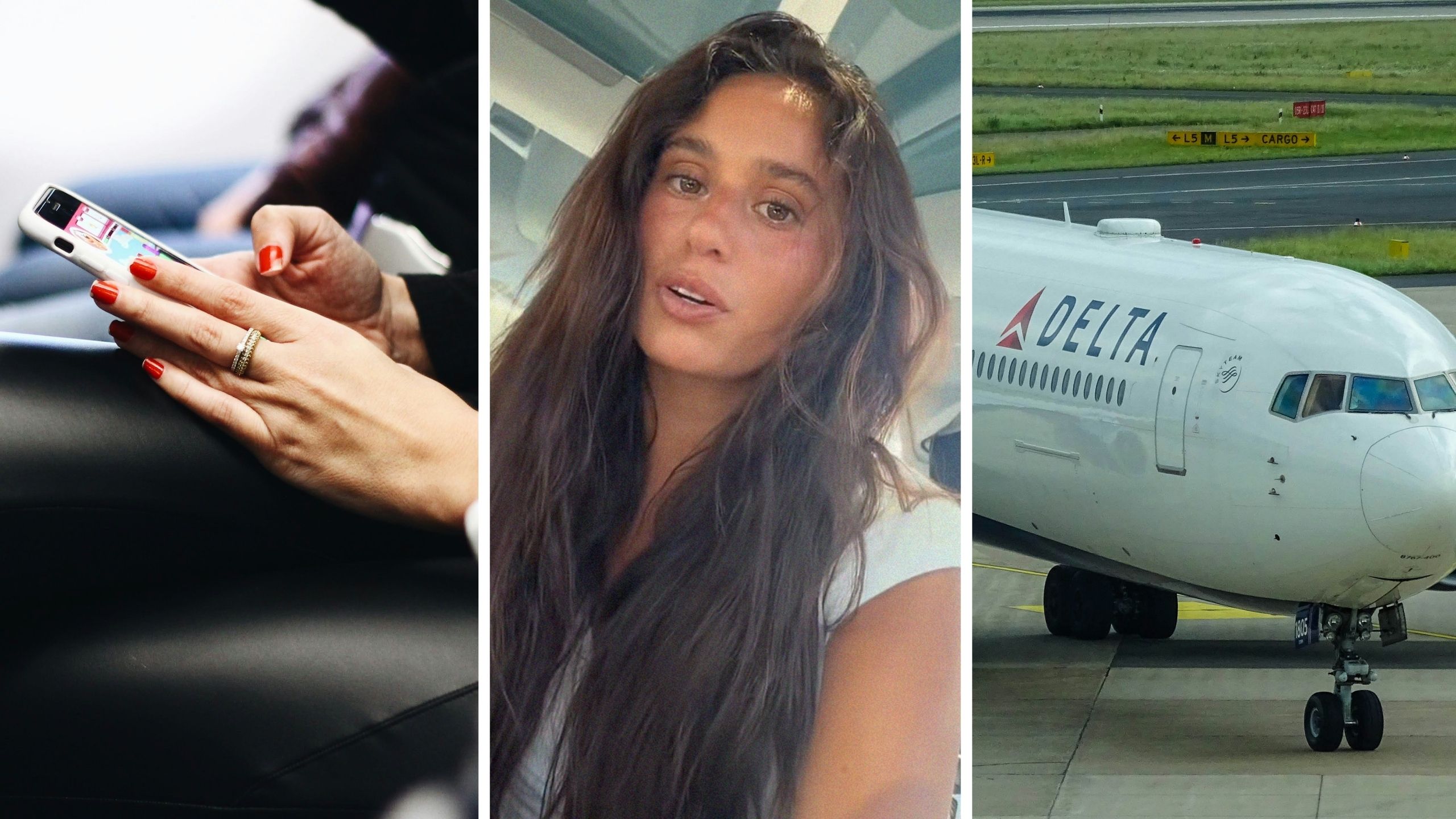 Couple Boards Delta Flight From Tampa To LA. Then They Catch Their seatmate Texting Horrifying Things About Them Couple Boards Delta Flight From Tampa To LA. Then They Catch Their seatmate Texting Horrifying Things About Them