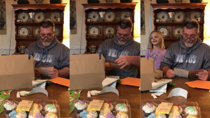 Dallas Woman Had a Huge Birthday Surprise for Her Stepdad. He Found a Piece of Paper That Made Him Cry.