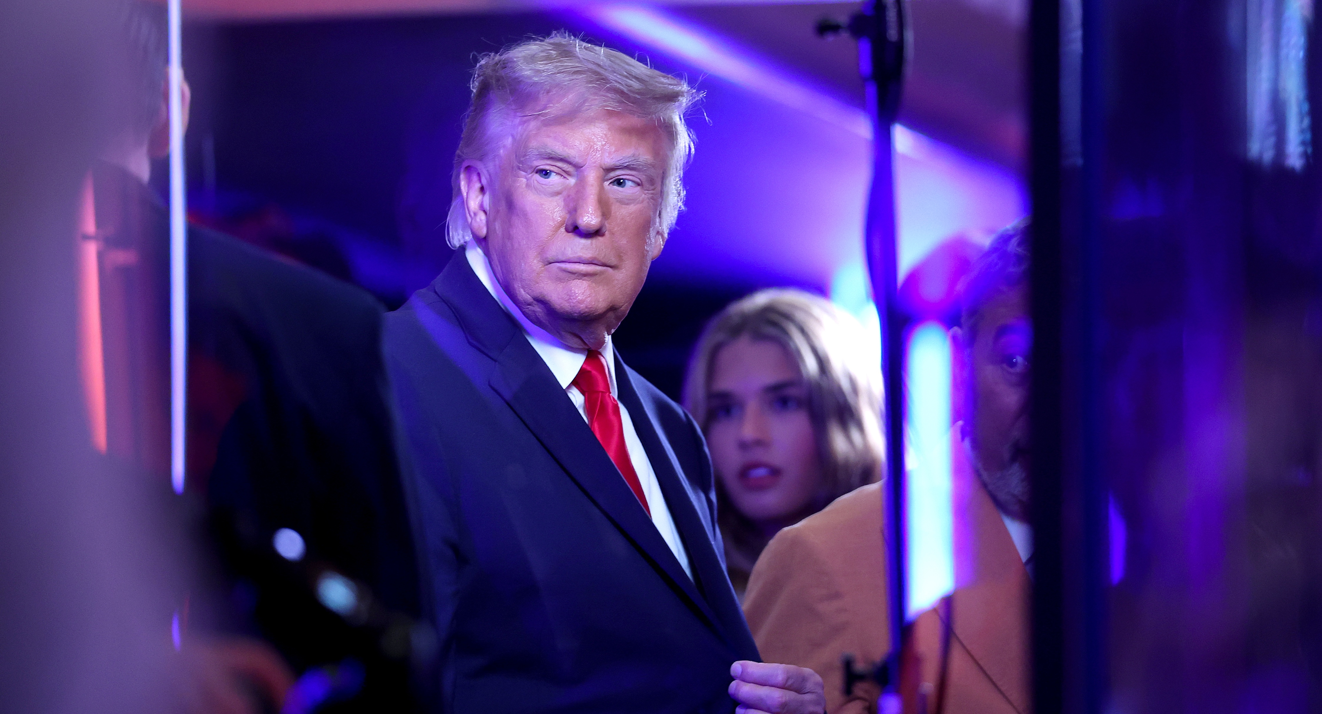 trump at the knicks