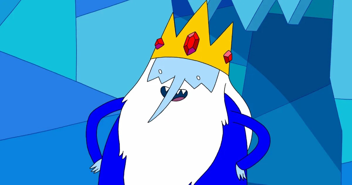 Ice King smiles with hands on hips in Adventure Time
