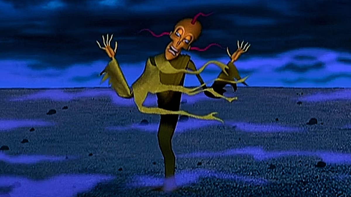 King Ramses the ghost appears in the desert in Courage the Cowardly Dog