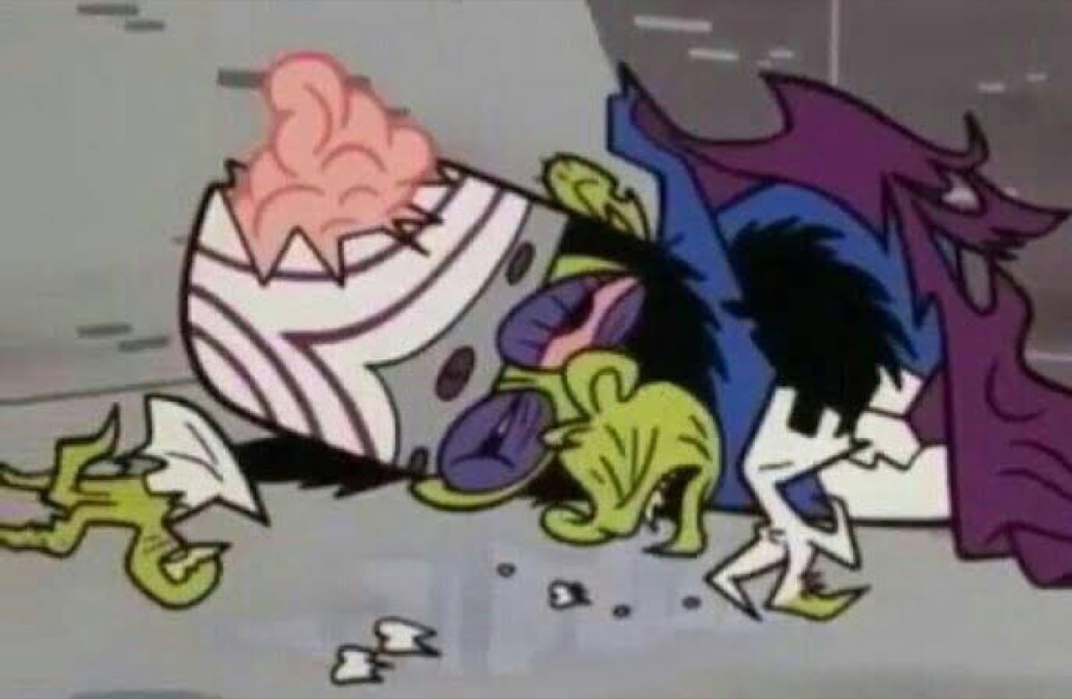 Mojo Jojo beaten within an inch of his life in Powerpuff Girls