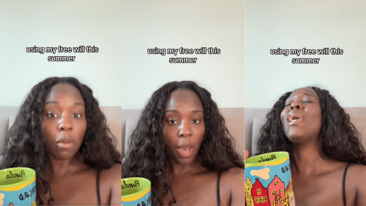New York Woman Had an Unconventional Date Accessory 'I Wanna Use My Free Will'