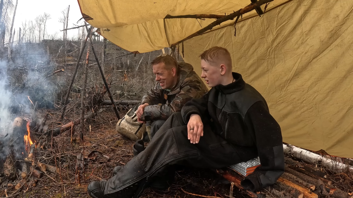 Camper Boy in Alaska Couldn’t Set a Tent Up. His Father Came to the Rescue and Won TikTok Over: ‘I’d Rather Be Cold and Miserable With You’