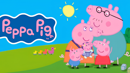 The title image of the animated show Peppa Pig