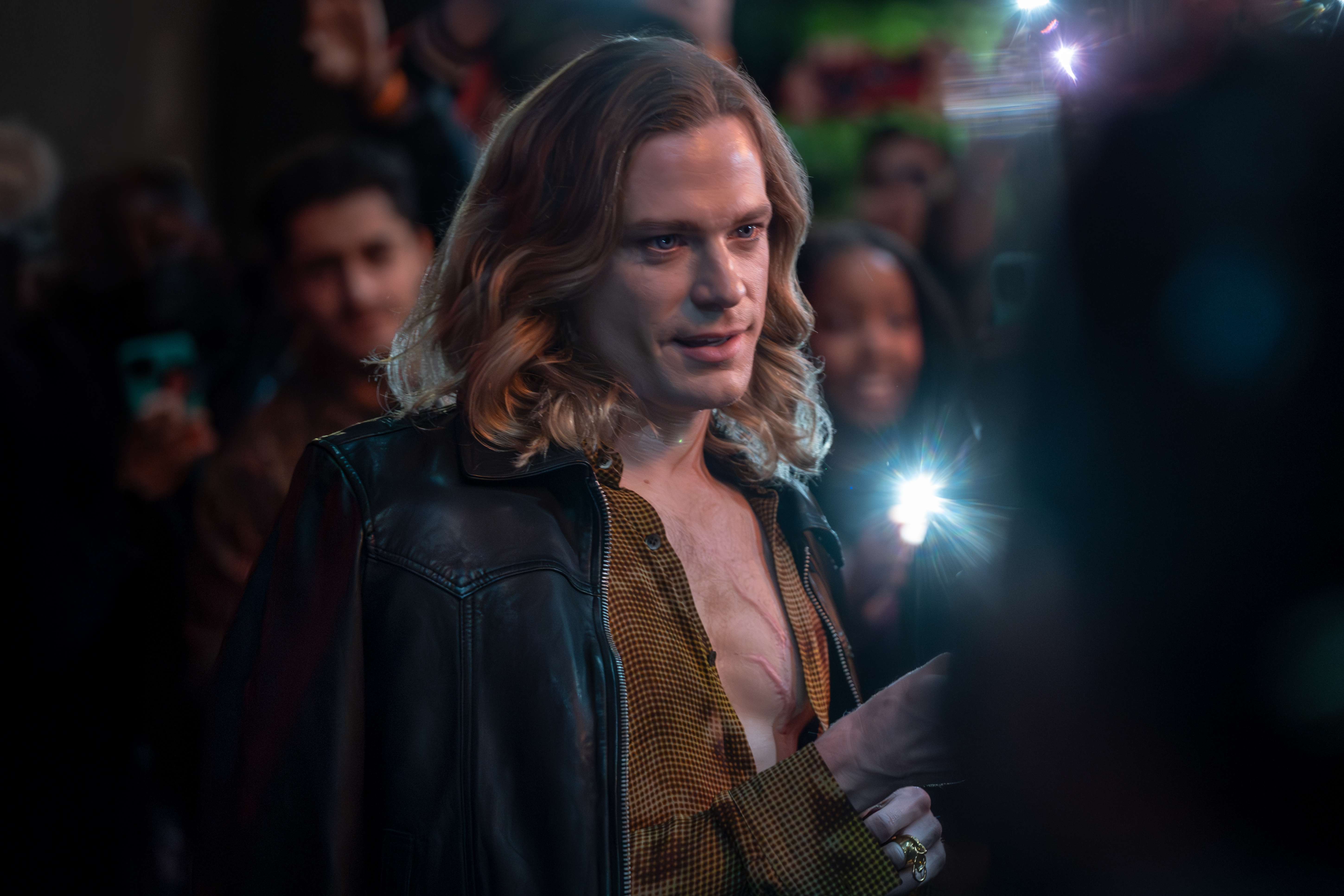 lestat in a crowd of people