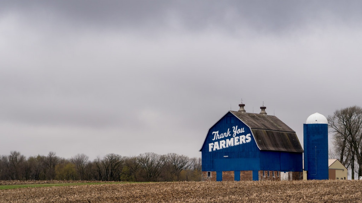 barn in a field