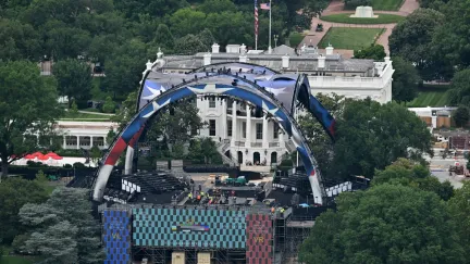 UFC Freedom 250 arena at the White House