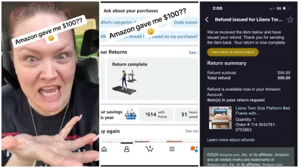 Washington Woman Gets a $99 Refund from Amazon for an Item She Never Returned