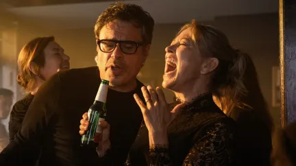 two people singing