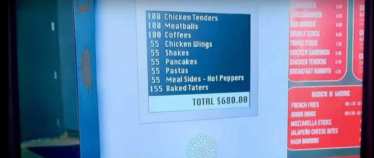 This is how my guy was moving at McDonald's