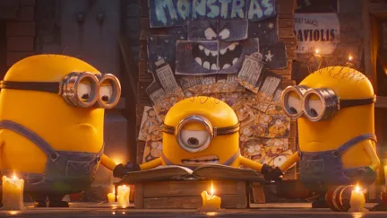 minions around a table