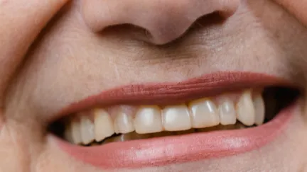A smiling older woman