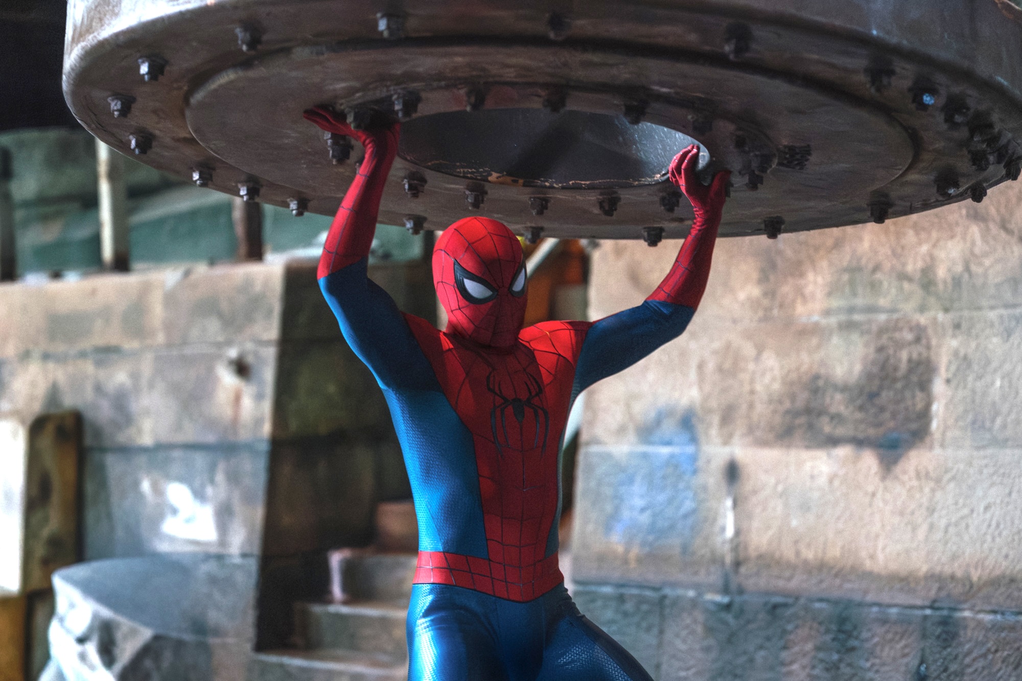 hero holding up plate