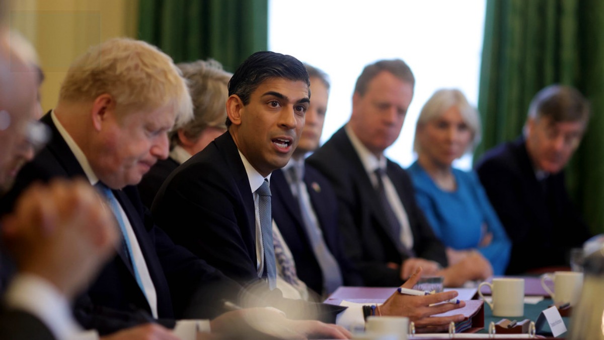 Rishi Sunak and Boris Johnson photographed together