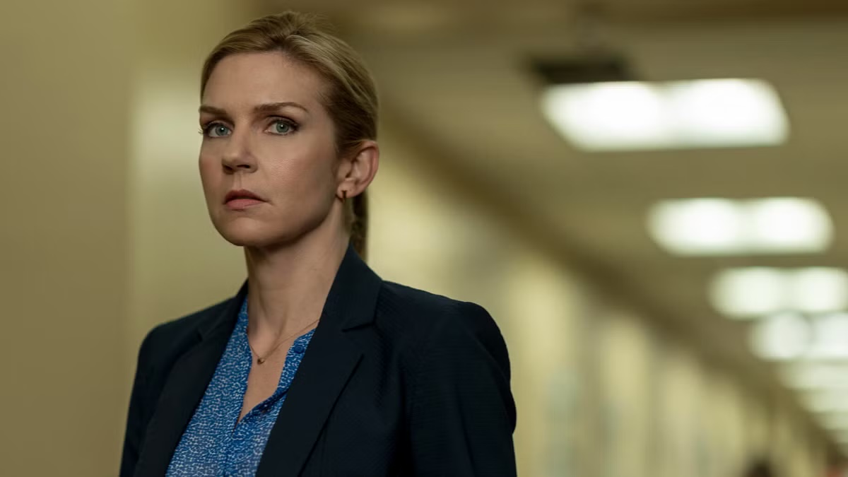 Kim Wexler stands in an office hallway in "Better Call Saul"