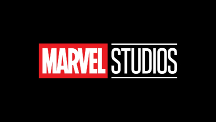 A logo of Marvel Studios in red, black and white