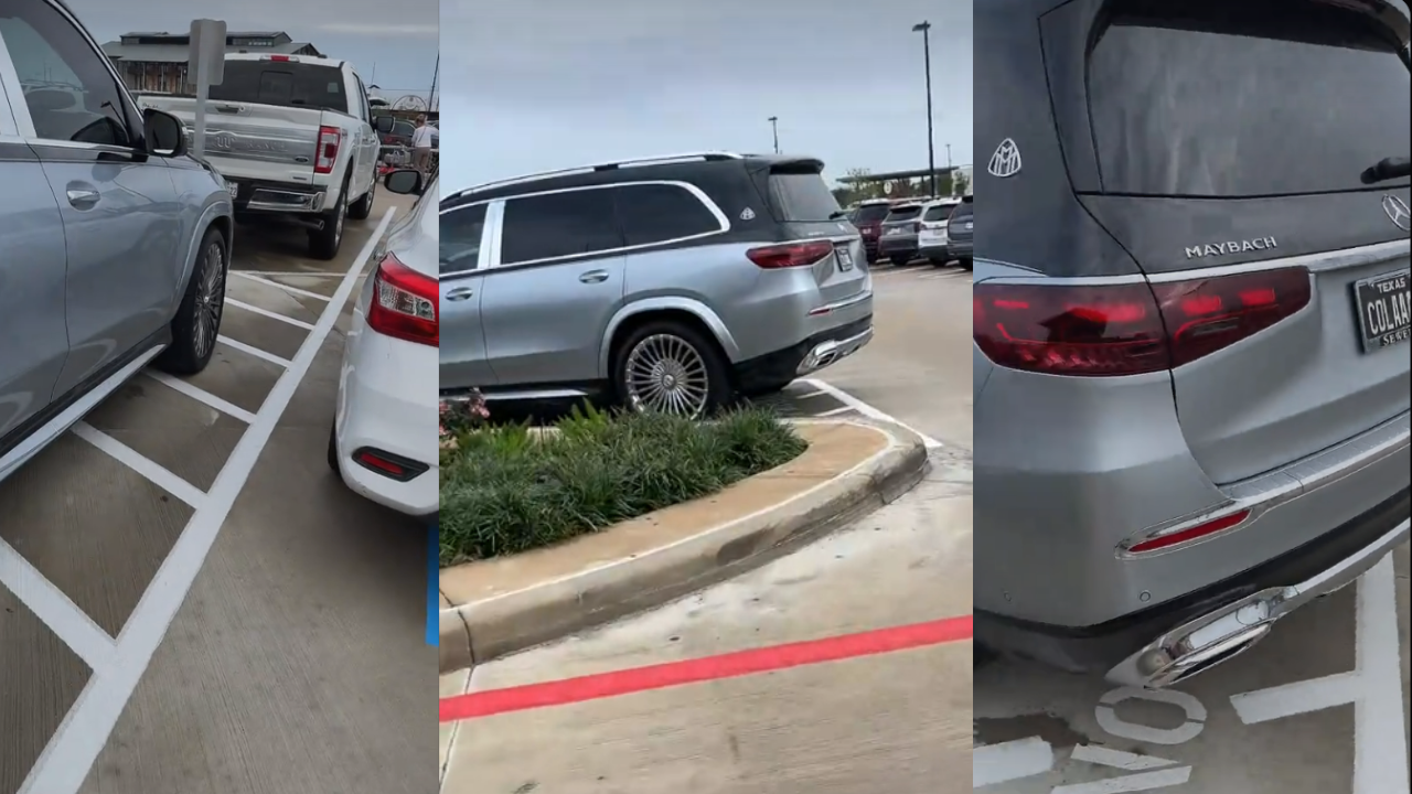 Houston Woman Spots a Nissan Blocking a No-Parking Zone Reserved for Disabled Access and Calls Out: ‘Need To Get Out of Their Car’