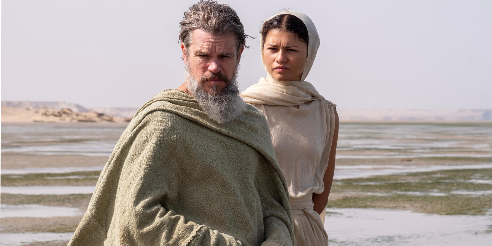Matt Damon and Zendaya in "The Odyssey"
