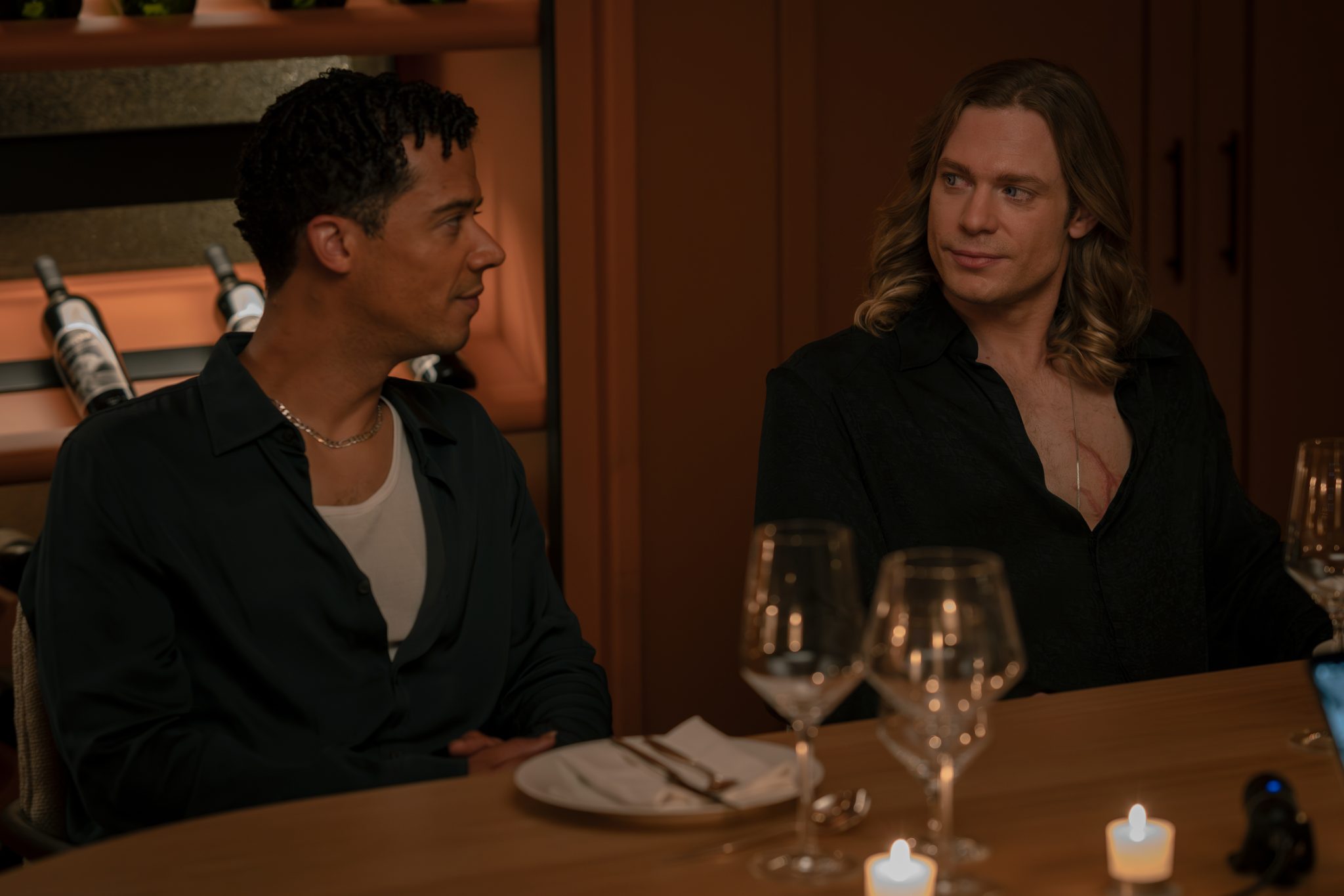 Sam Reid as Lestat De Lioncourt and Jacob Anderson as Louis De Pointe Du Lac - Anne Rice's The Vampire Lestat _ Episode 06