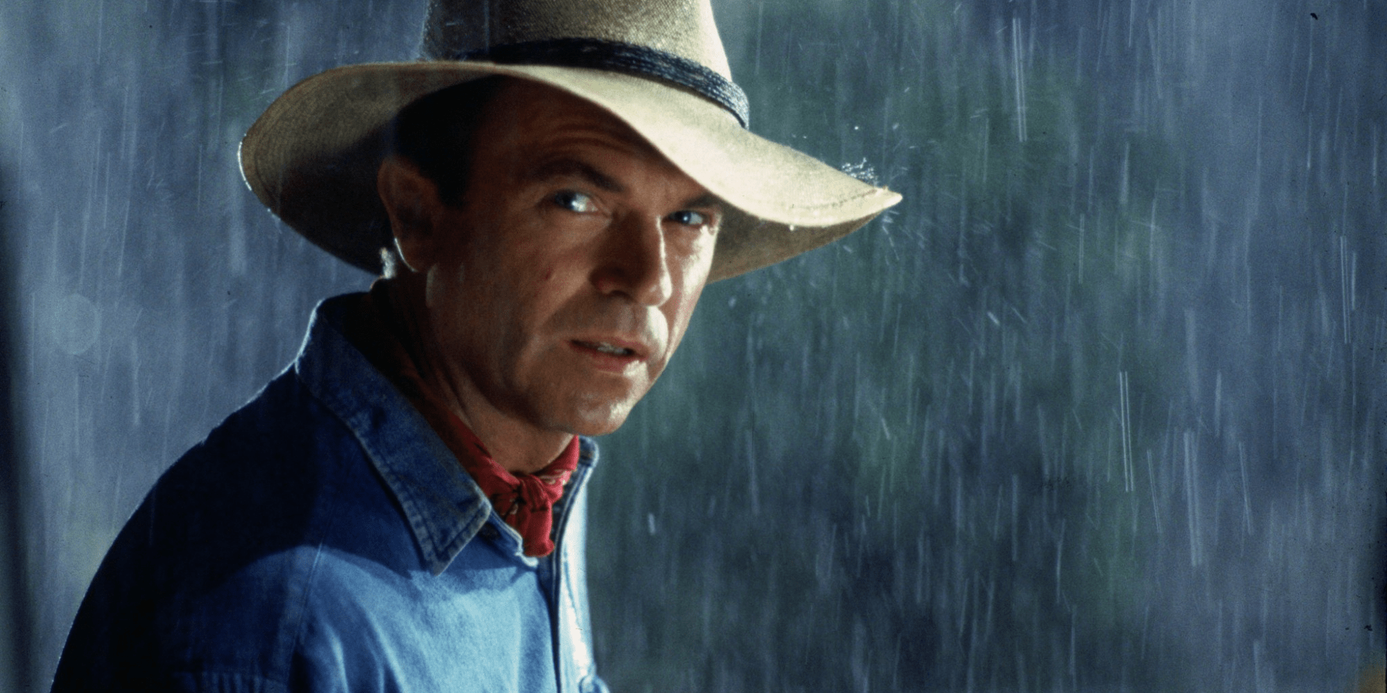 Actor Sam Neill in Jurassic Park