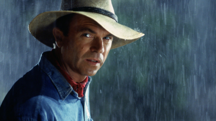 Actor Sam Neill in Jurassic Park