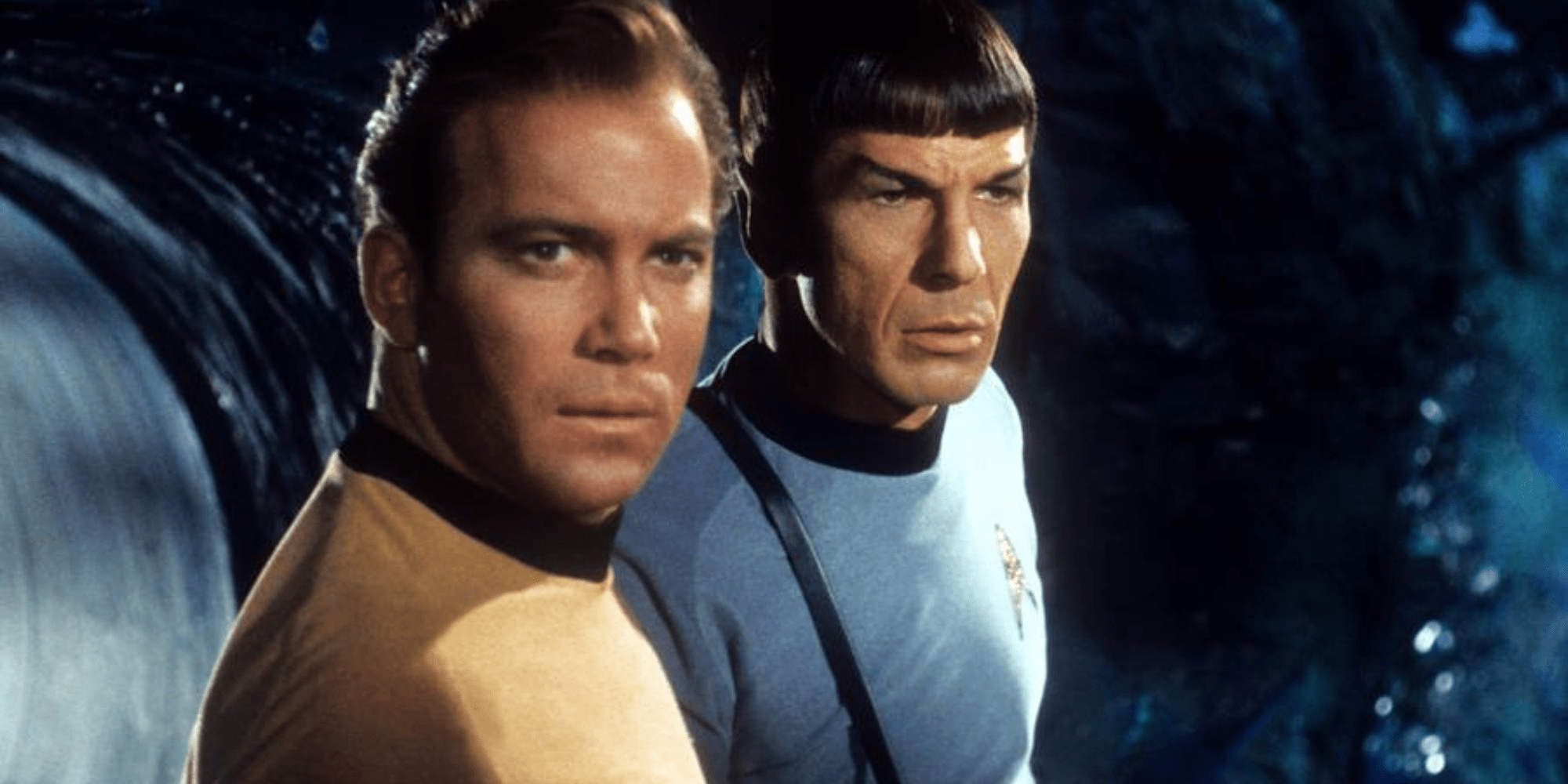A still of Kirk and Spock from the original 'Star Trek' series