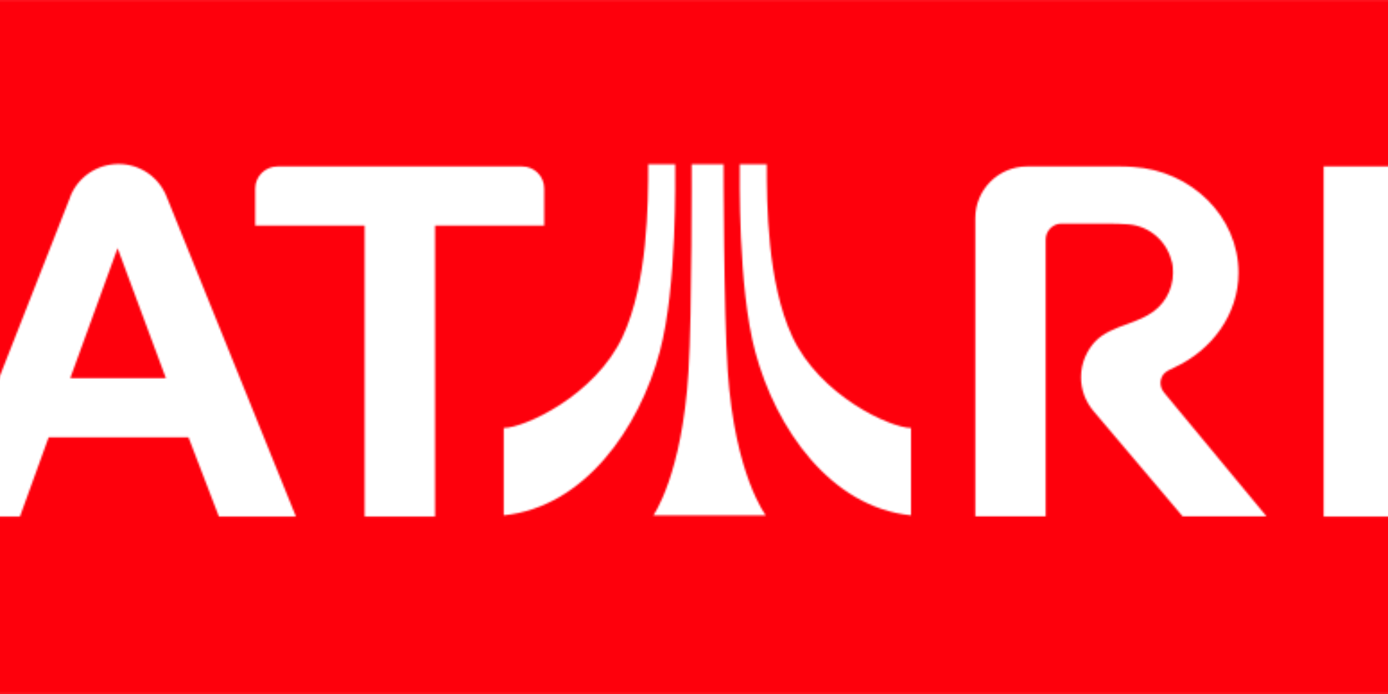 The Atari logo in red and white