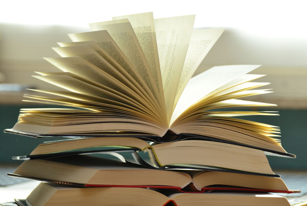 A stack of books
