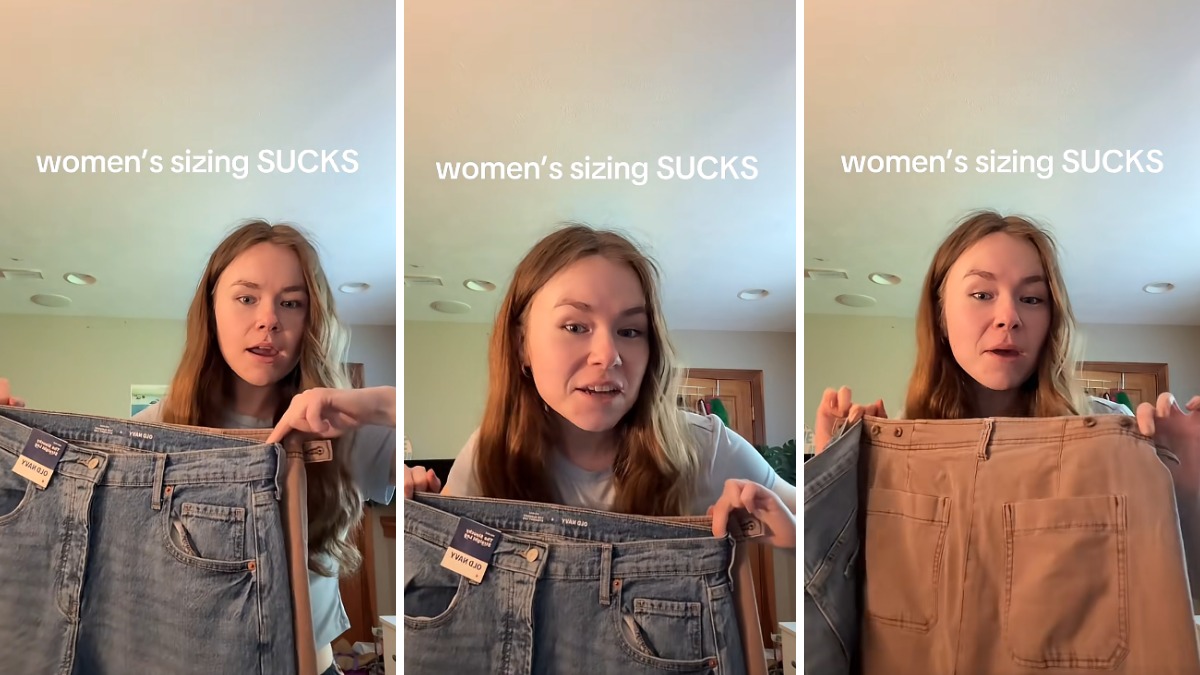 Michigan woman compares an old pair of Old Navy pants to a new one. Then she rea...