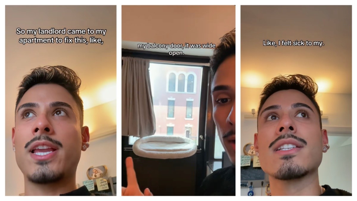 Man Says His Landlord Visited His Apartment to Fix Leak While He Was Away, Then Sees His Balcony Door Open