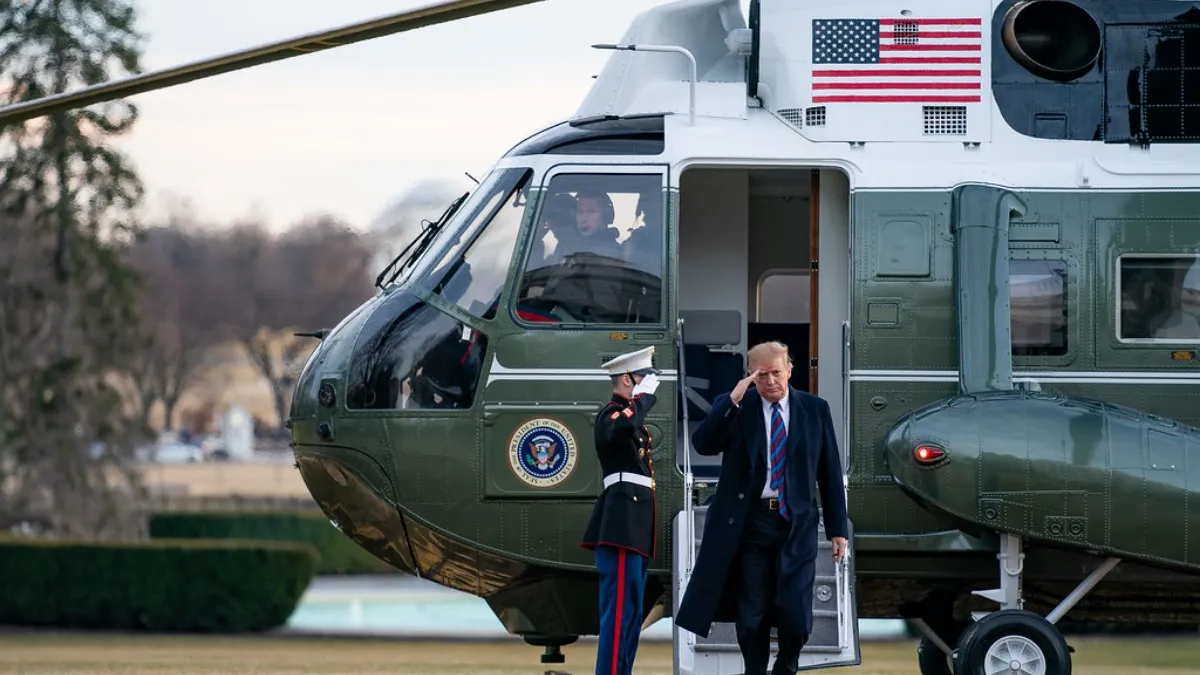 Construction at the White House Compromised Marine One, Putting the President’s Flight Path in the Way of a Passenger Jet