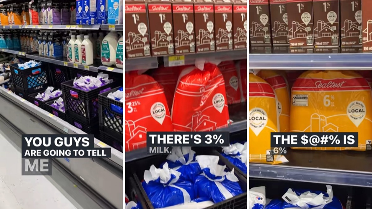 Costco shopper sees 6% milk bag on the shelf. Then he questions what he's actually drinking: 'tell me I'm tripping out'