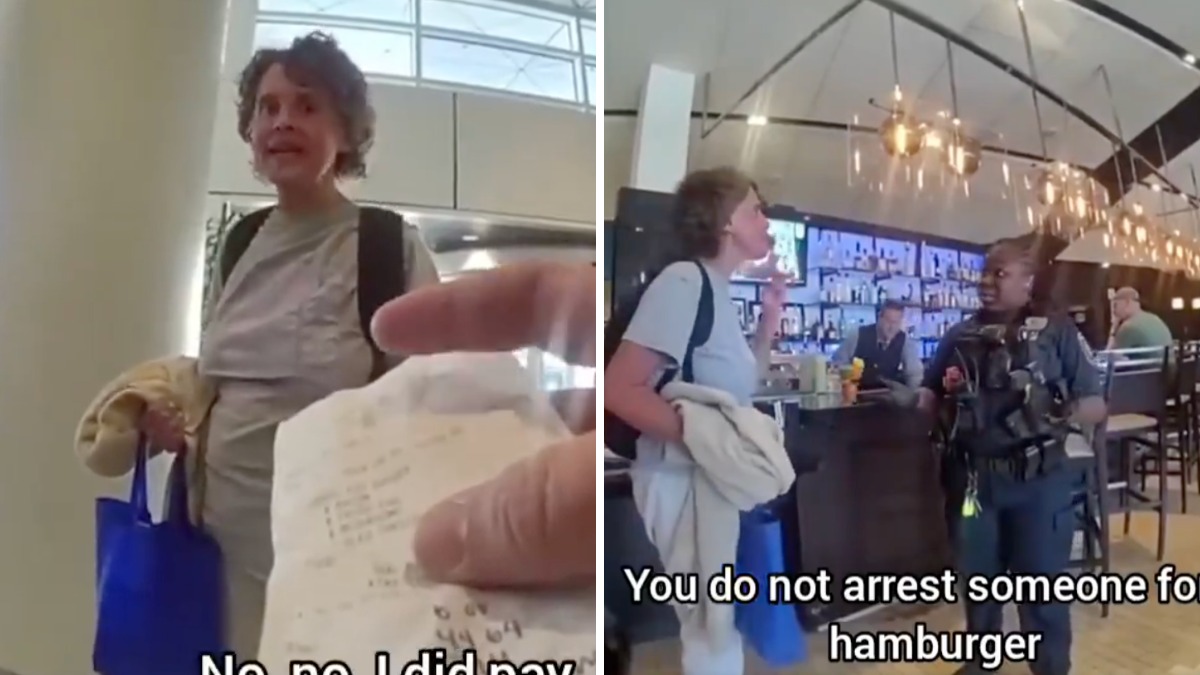 Woman arrested for burger_1786136442165
