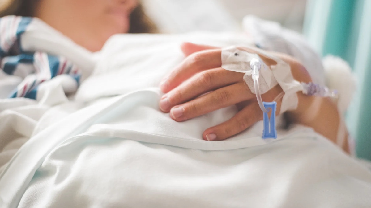 Woman with IV, Image by Stephen Andrews on Pexels.