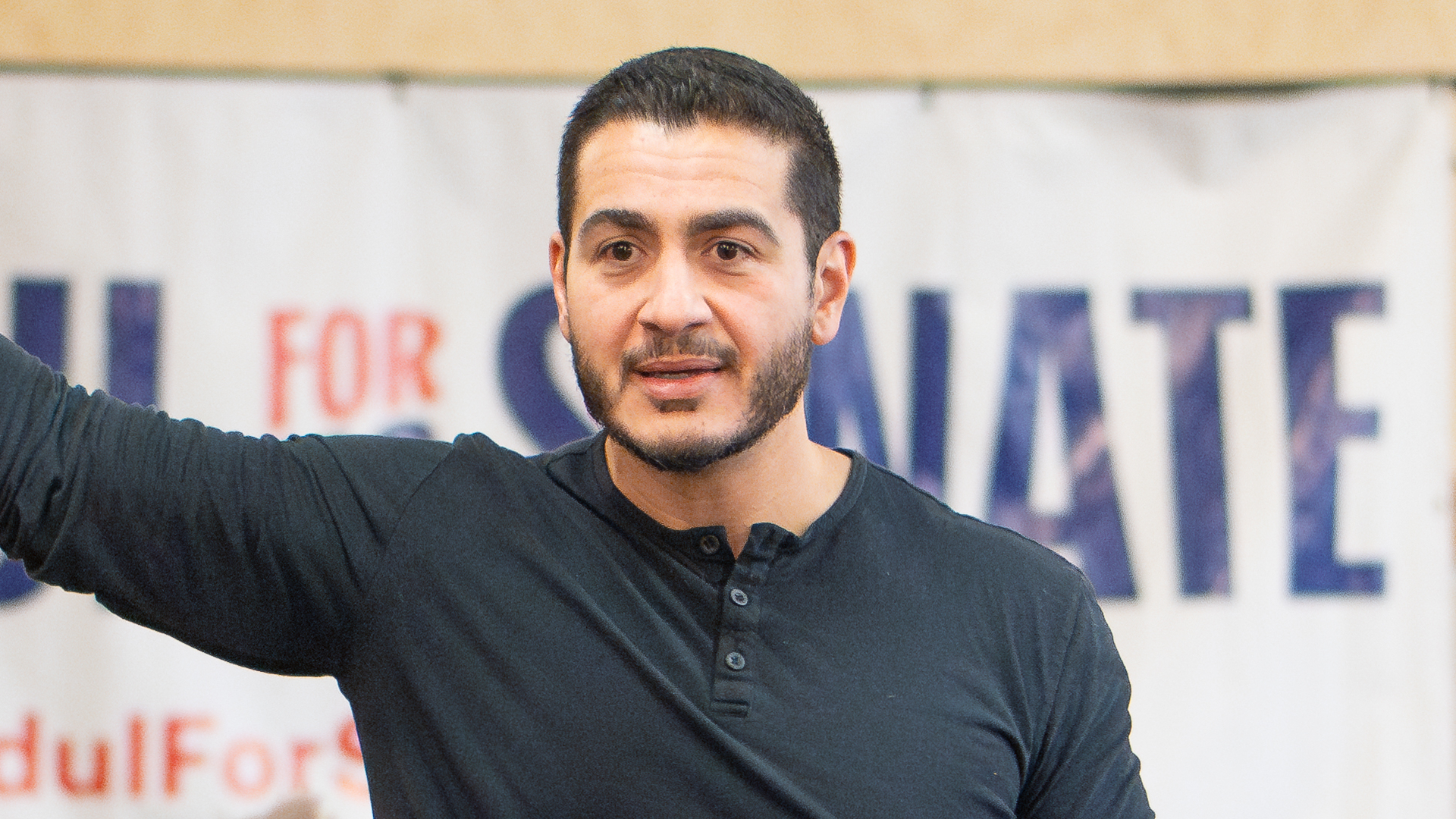 Abdul El-Sayed during a meet-and-greet for his Senate Campaign.