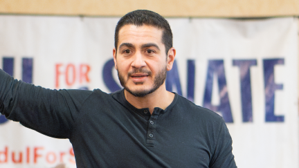 Abdul El-Sayed during a meet-and-greet for his Senate Campaign.