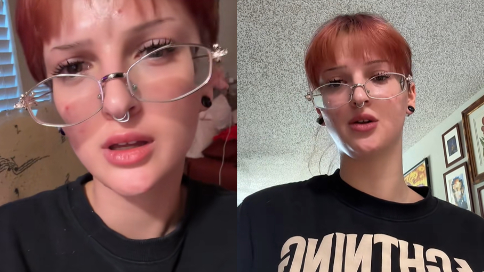 A collage of images from Theechainmaiden's TikTok.