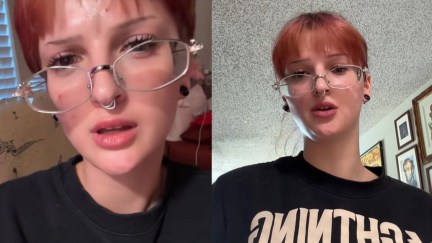 A collage of images from Theechainmaiden's TikTok.