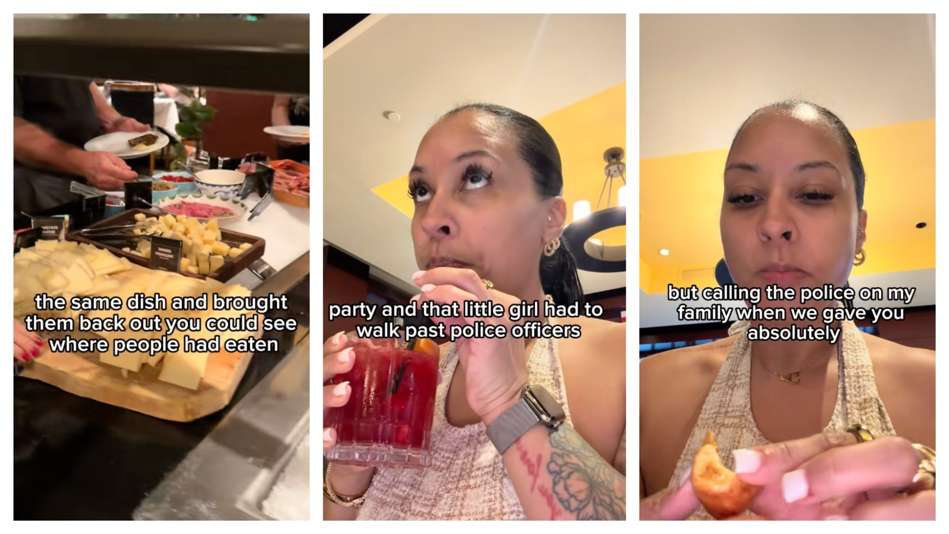 Woman eats food at a popular restaurant