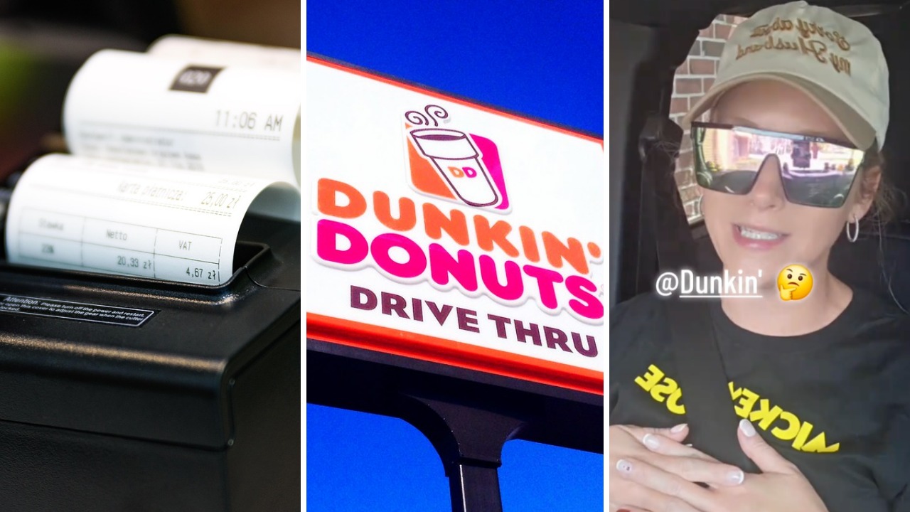 Is Dunkin' Donuts charging customers for receipts?