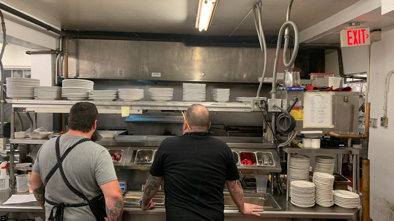Restaurant Kitchen in Use