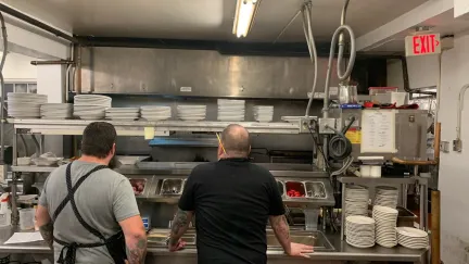 Restaurant Kitchen in Use