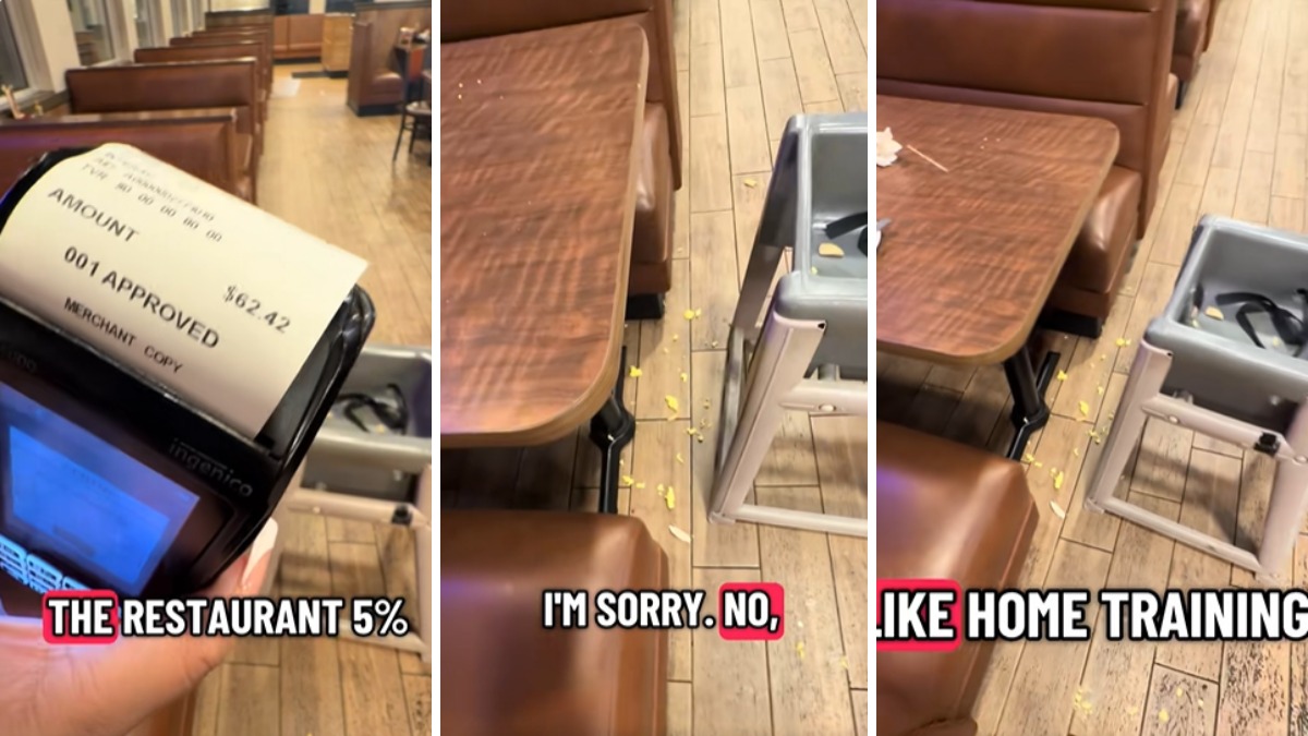 Server Cleans Up After Family With Small Children. Then She Sees What They Left on Their $62 Bill