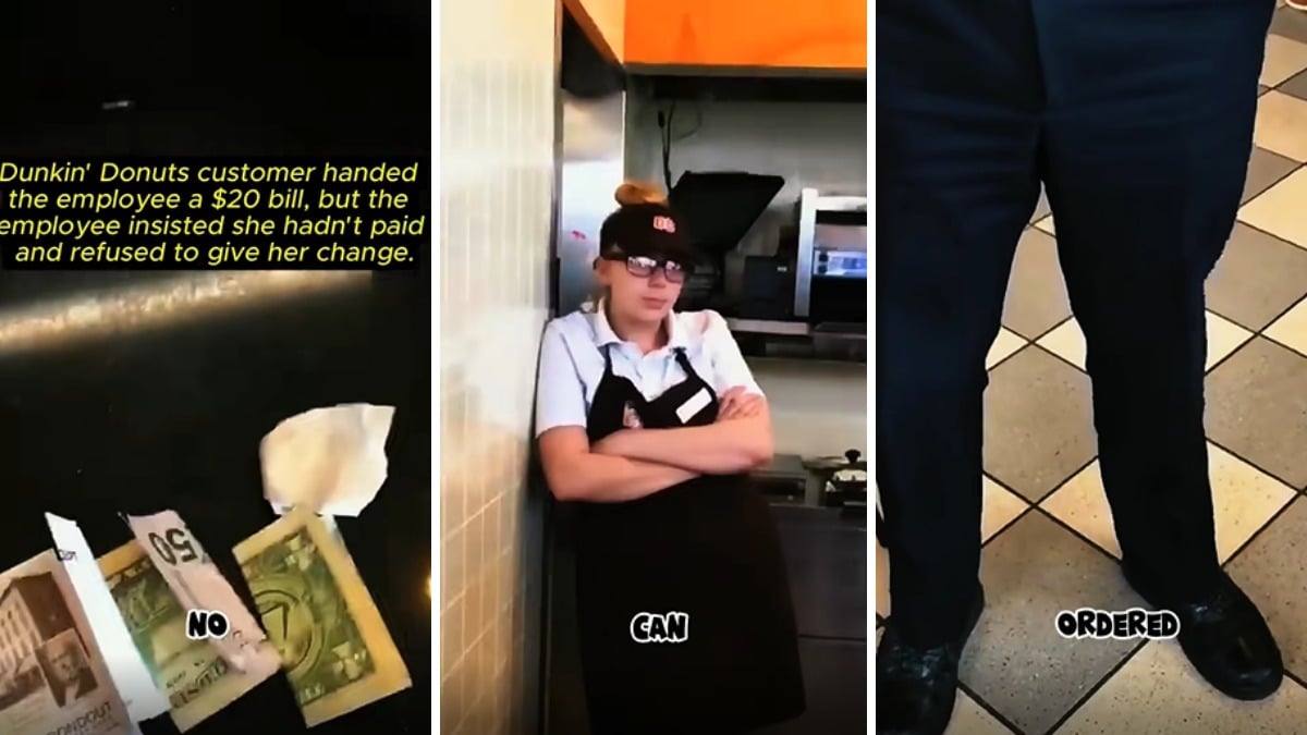 Woman says Dunkin’ employee denied receiving her $20. Then police get involved