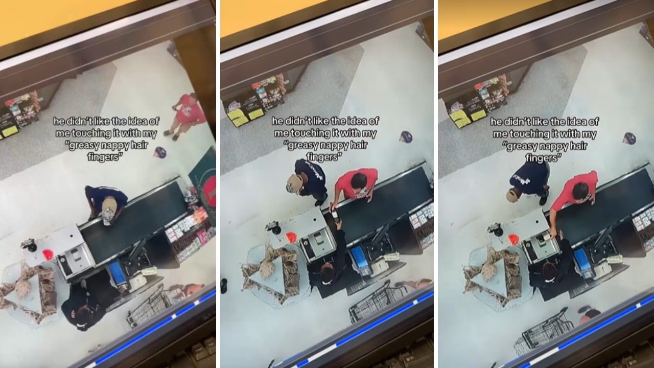 Louisiana cashier says customer refused to let her touch his wine bottle