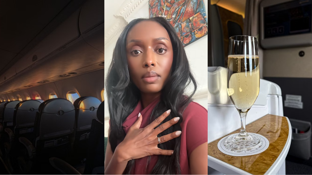 She was bumped up to Delta Air Lines business class. Then a stranger asked her what she does for a living 'Do you work for Delta'