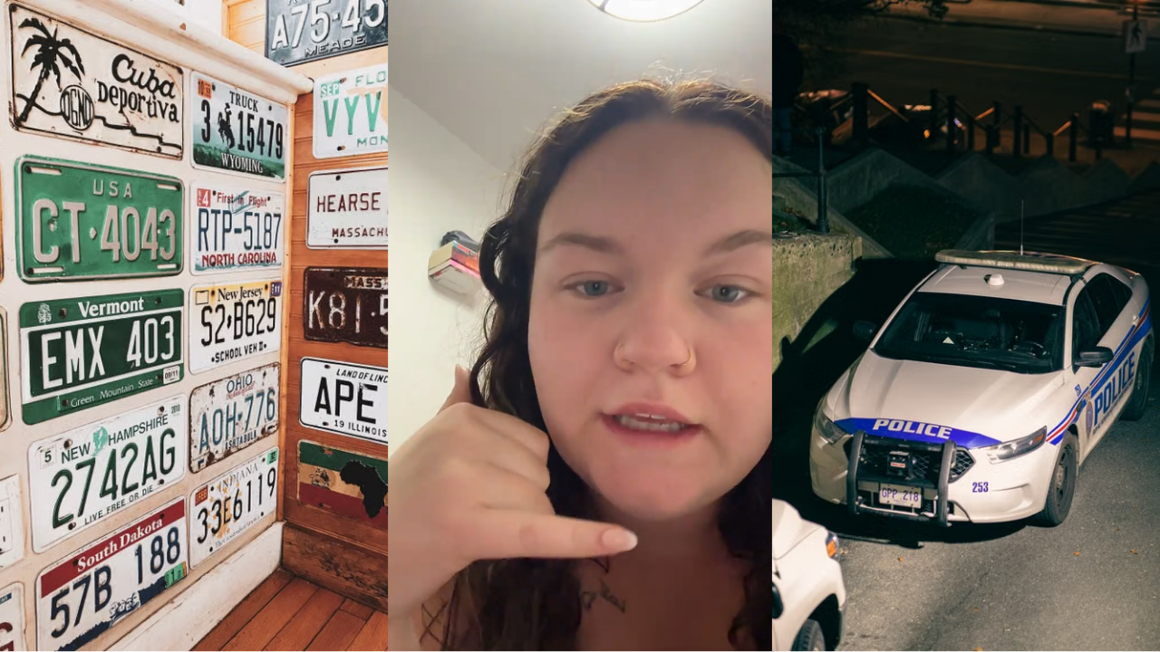 Woman loses her license plate. She reports it to the police, and then he gets nosy about her job ‘You’re doing this on company time’