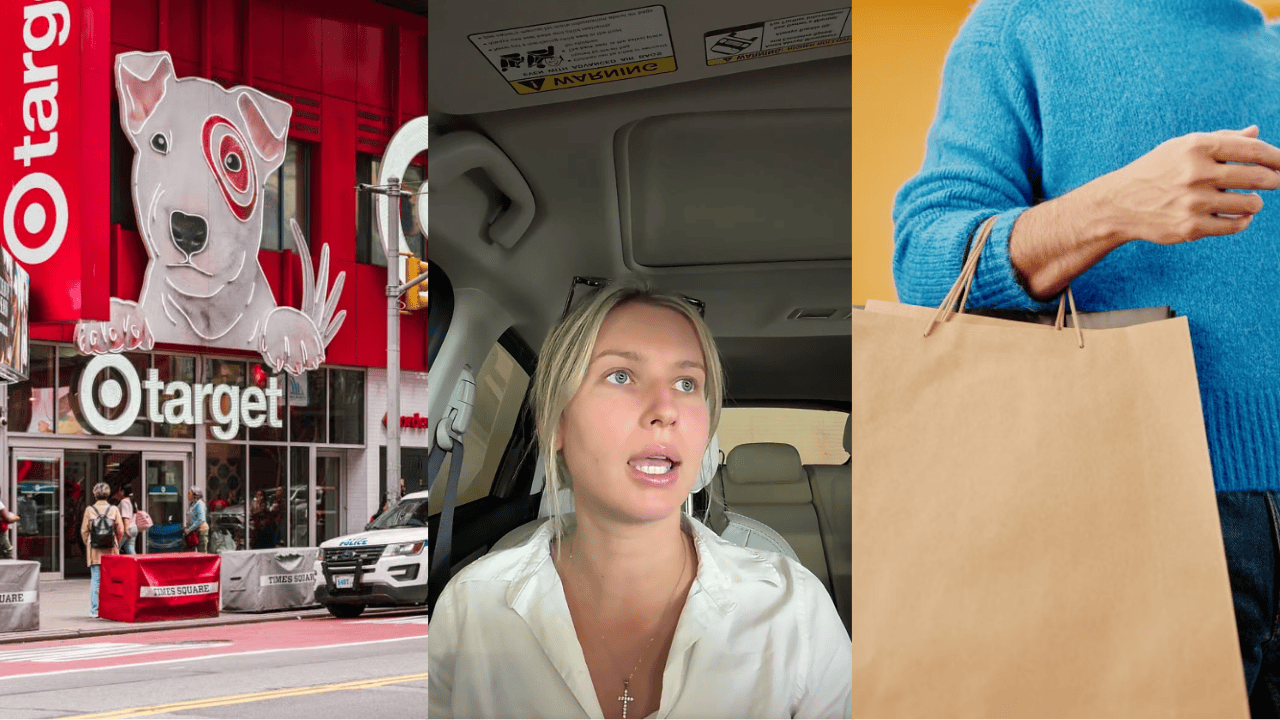 A man tried handing her a mysterious sweater at Target. She refused to take it and got trapped in the store